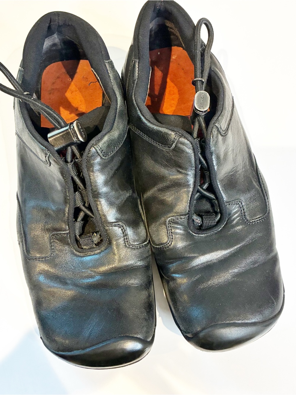 Prada Sport | Leather Square Toe Sneakers
